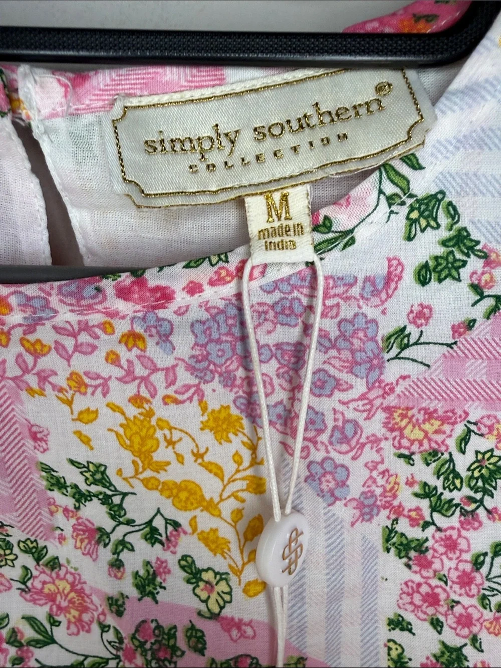 Women’s Simply Southern sz M Floral Tiered Ruffle Dress